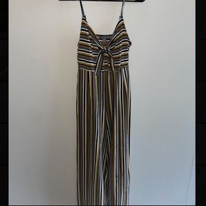 Yellow, black and white romper